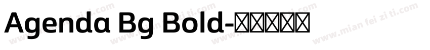 Agenda Bg Bold字体转换
